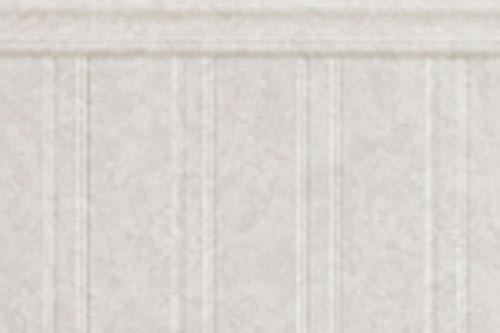 A close-up of a white wall featuring a subtle white stripe running horizontally across the surface