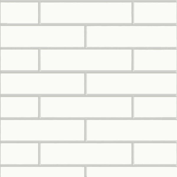 A white brick wall against a plain white background, creating a minimalist and clean aesthetic