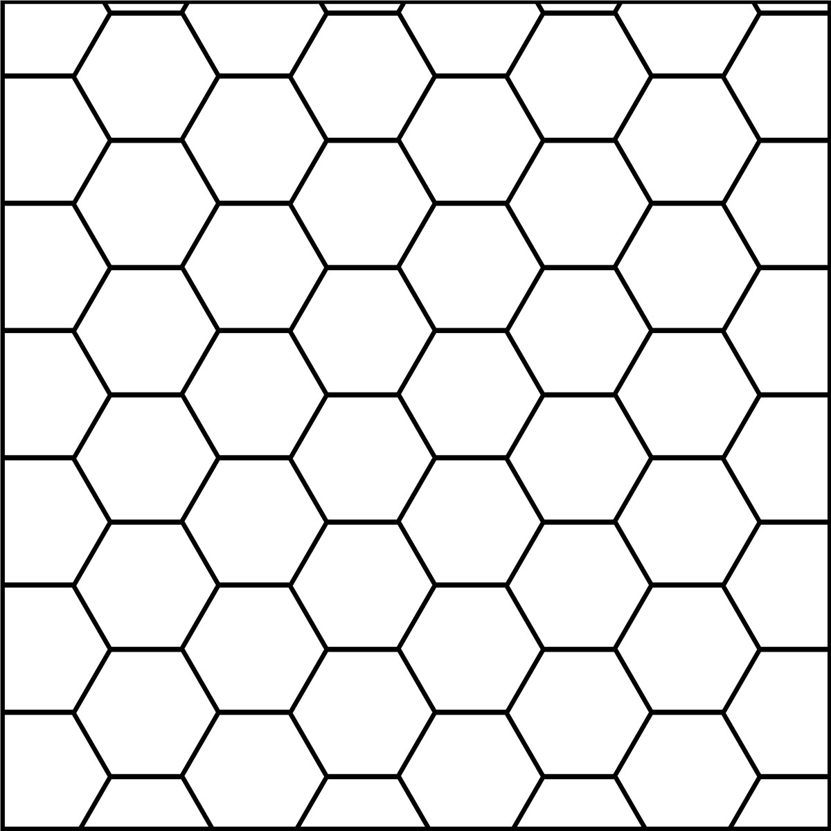 Hexagon pattern displayed in a repeating design, showcasing geometric shapes in a visually appealing arrangement