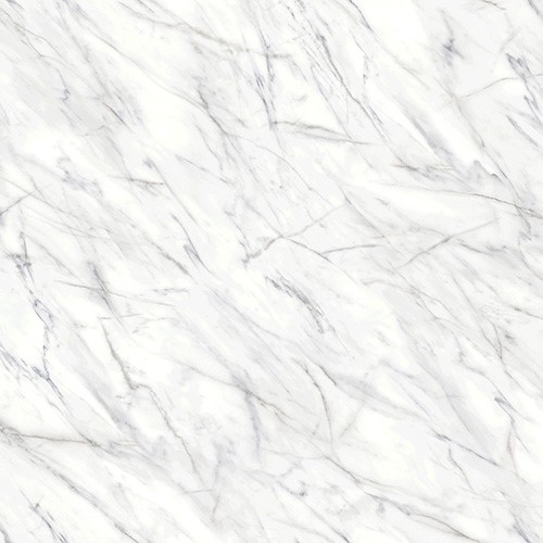 White marble surface featuring a smooth, elegant texture, showcasing subtle veining and a polished finish